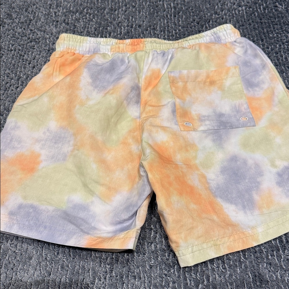 Kith Pastel Tie-Dye Swim Shorts — Orange, Green, Lavender - Picture 4 of 4
